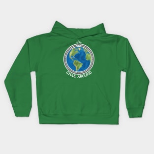 Cycle Around Your World Kids Hoodie